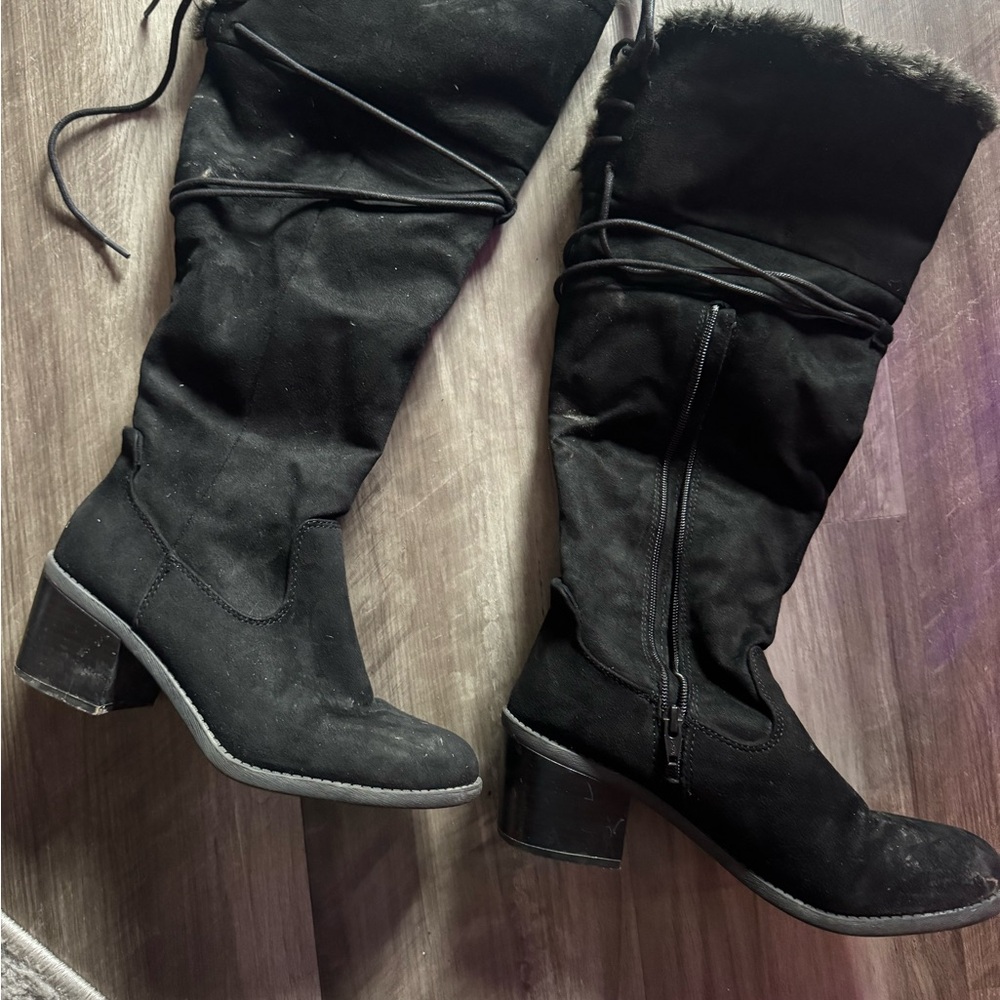 Black Over the Knee Boots